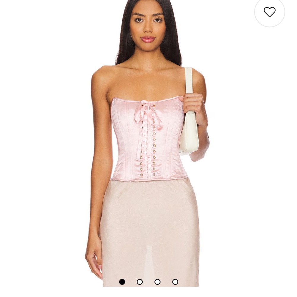 LoveShackFancy Lucarelli Top in Pink Pearl